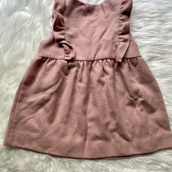 Zara Baby Girl Button Flannel Dress 18-24 - Picture 4 of 7